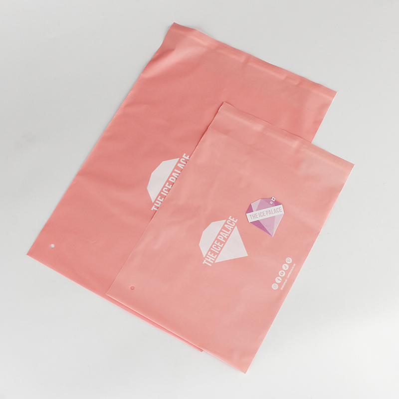 Etiqueta privada Belleza Marca Empaquetado Sobre de polietileno rosa claro