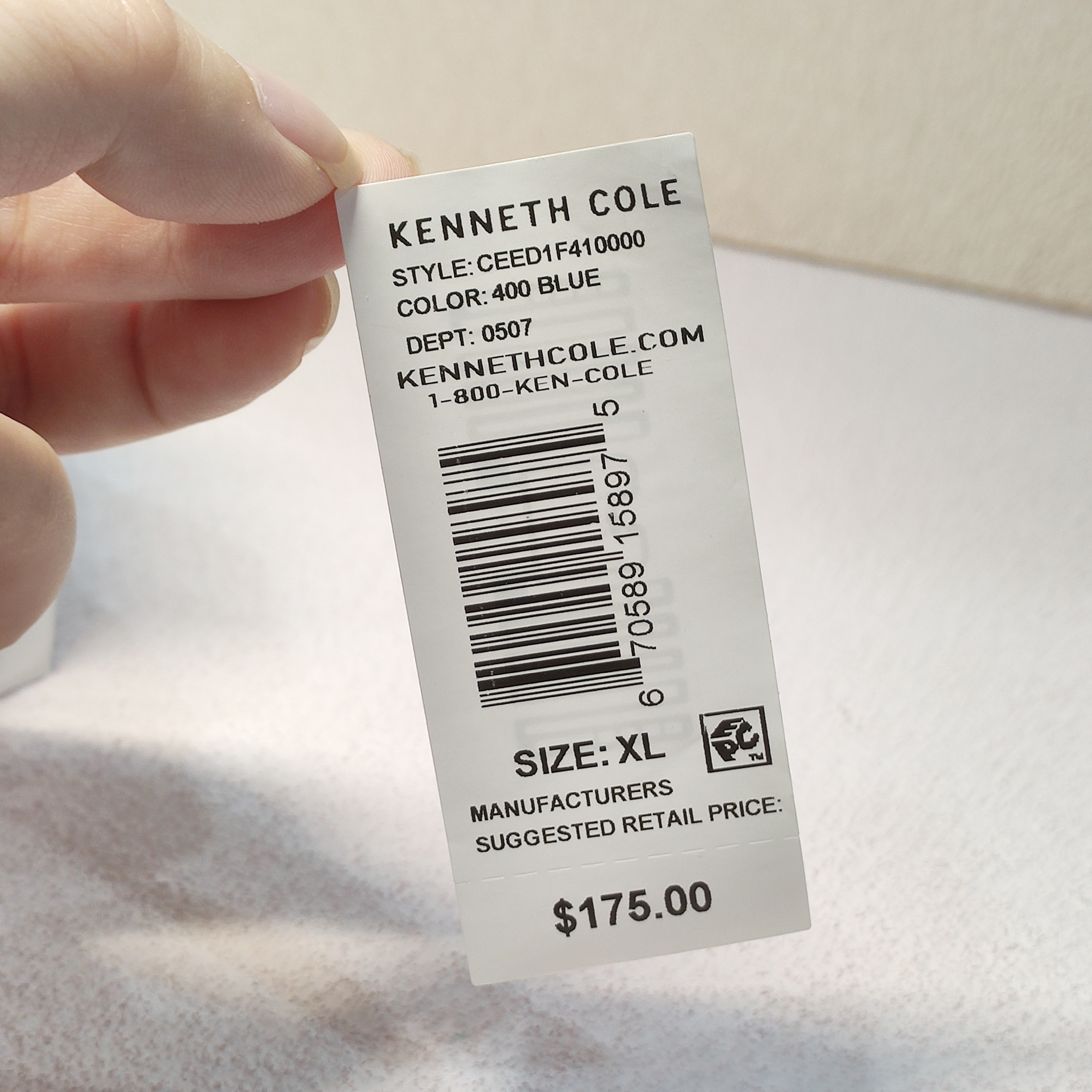 Etiquetas adhesivas RFID con impresión de código de barras para prendas de vestir 