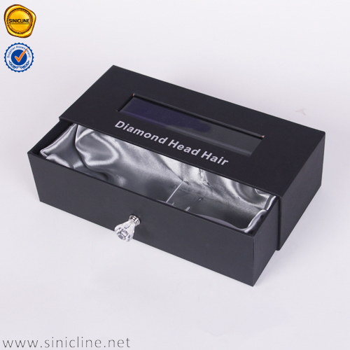 Cajas de paquete personalizadas para caja de embalaje de extensión de cabello de peluca con logotipo de cabello