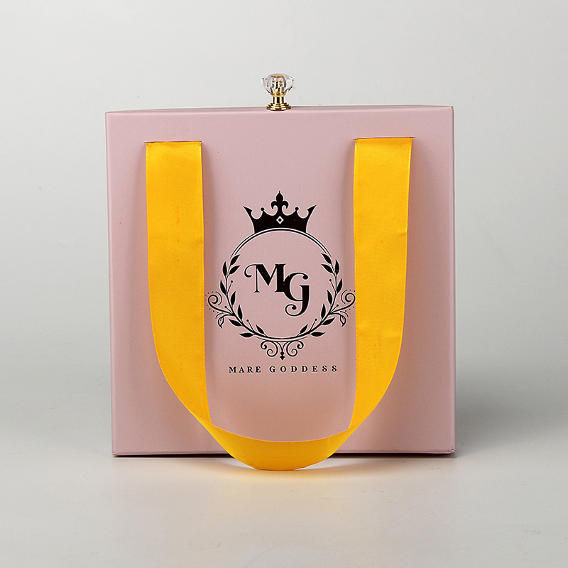 Caja de empaquetado personalizada de los cepillos del maquillaje de la cartulina del papel del rosa de la espuma de EVA