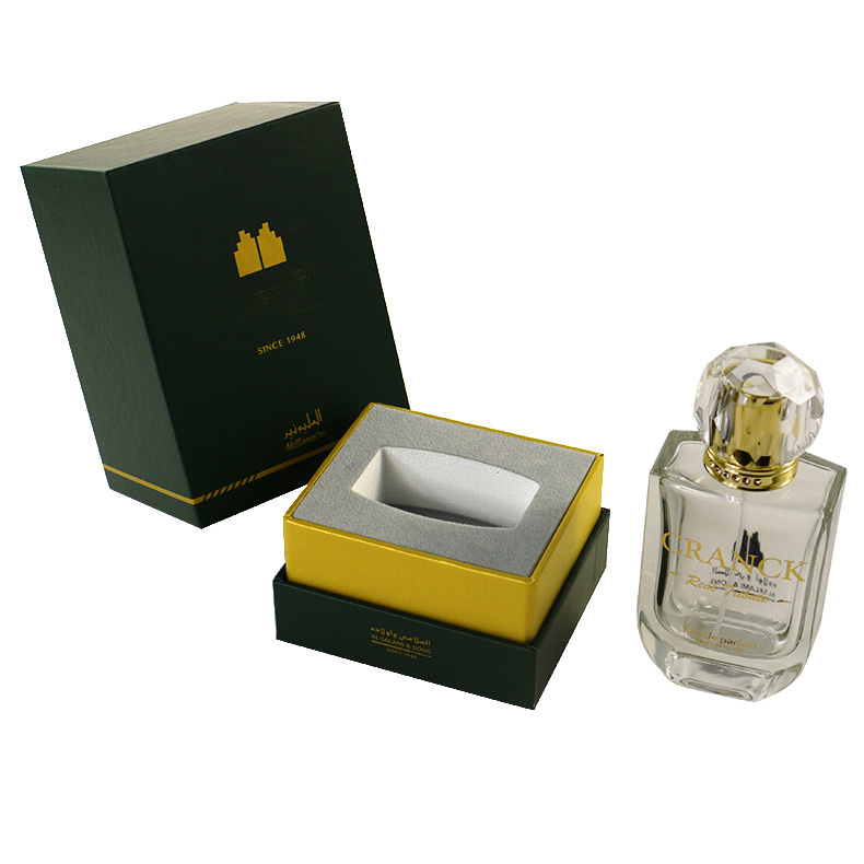 Caja de papel de lujo con logotipo personalizado, caja de embalaje de regalo de hombro con cubo de cartón de Perfume, caja de Perfume de vela